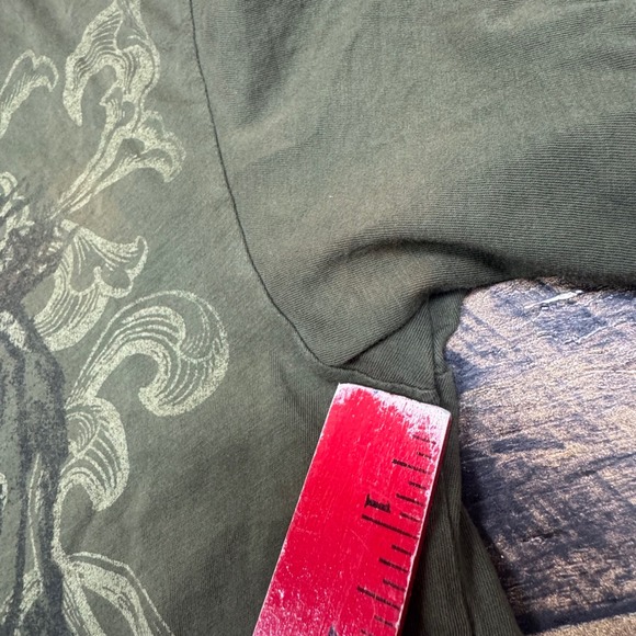 XLARGE Mens Graphic T Shirt Owl Vintage Style Short‎ Sleeve Green Large - Picture 3 of 8